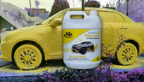 Uniwax color foam wash with wax colour foam car wash shampoo - 5kg