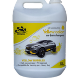 Uniwax color foam wash with wax yellow car wash shampoo - 5kg