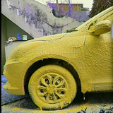 Uniwax color foam wash with wax yellow car wash - 1kg, yellow