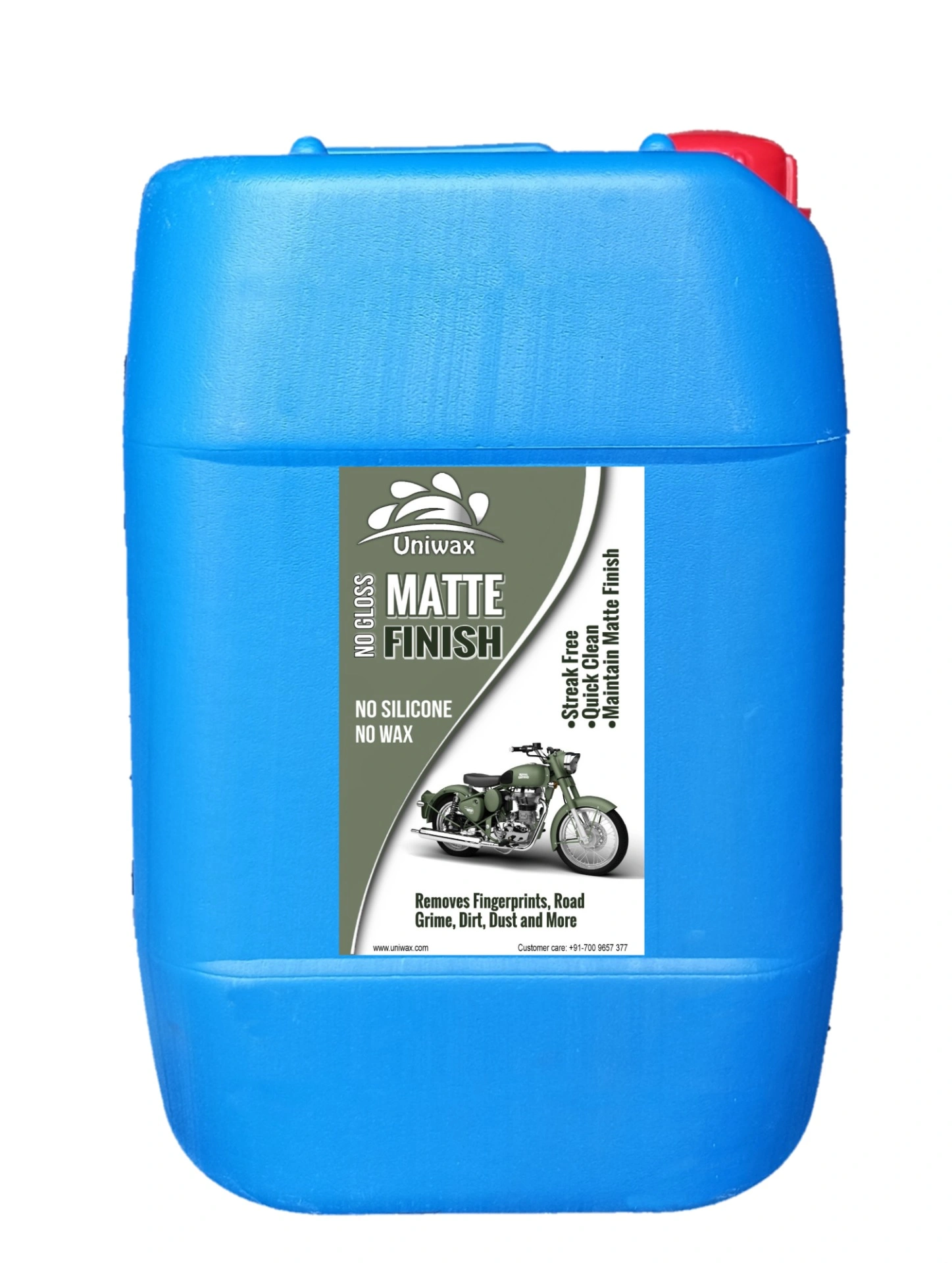 UniWax Matte Paint Automotive Polish – Non-Glossy Finish Protector for Cars & Bikes – UV & Dust Resistant Formula - 20 lt