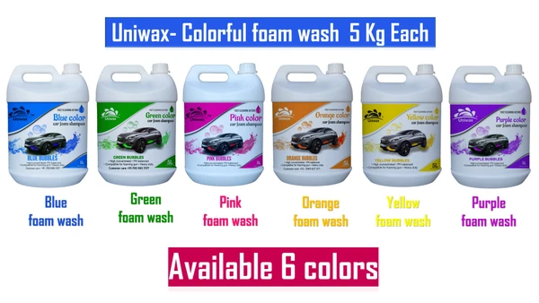 color foam wash shampoo 6 colors