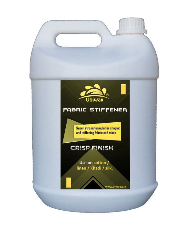 uniwax fabric stiffener, liquid starch / fabric hardener