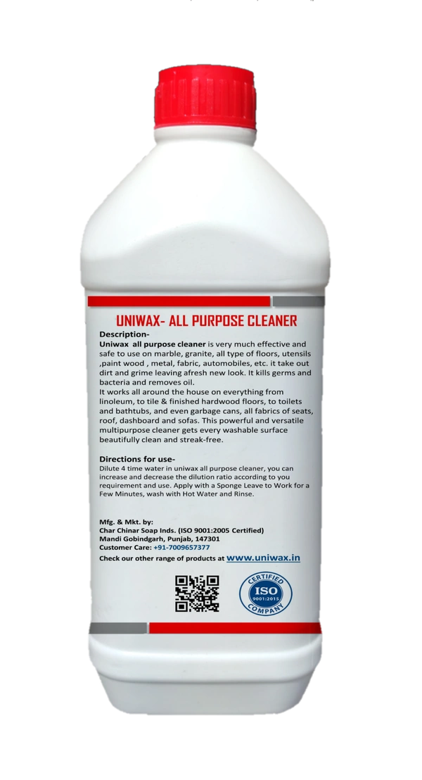 Uniwax APC - All-Purpose Cleaner for Home, Kitchen, Car & Office, Powerful Degreaser & Automotive Use - 1kg