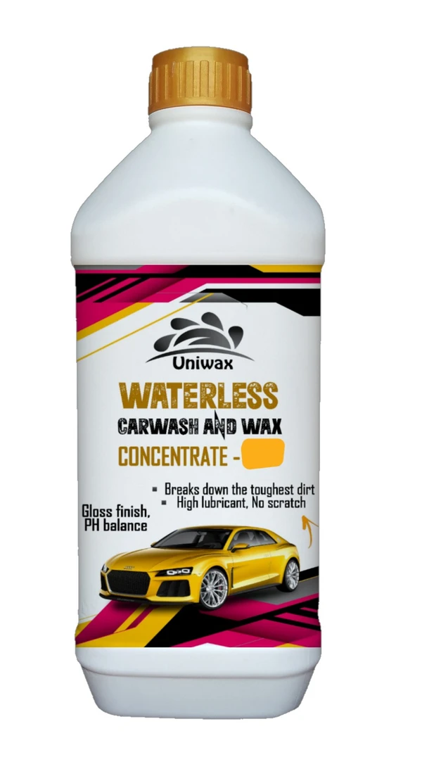 Uniwax drywash or Waterless car wash with wax concentrate Rinseless Car Wash | Eco Friendly Quick Detailer Spray | Exterior Car Cleaning | Car Care Products 1:40 - 1 kg