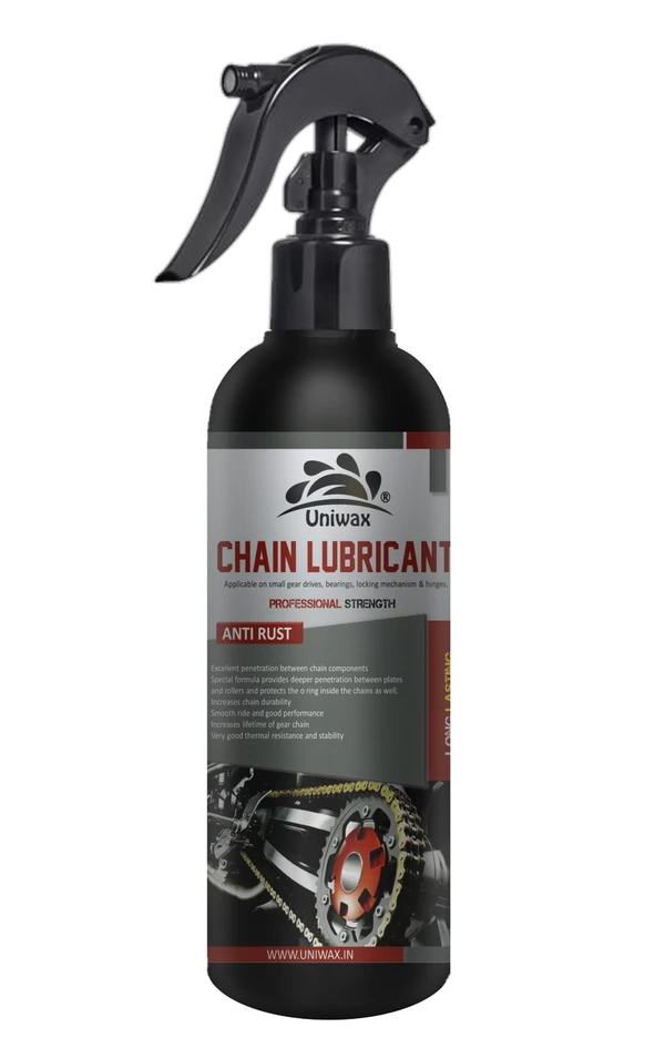 UNIWAX Chain lubricant / Anti rust Spray & Chain Cleaner Spray/ Prevent Chain breakage - 200ml