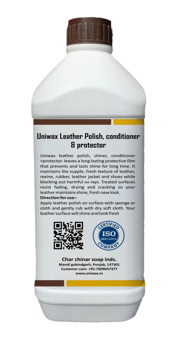 uniwax leather polish / leather conditioner natural color - 1kg