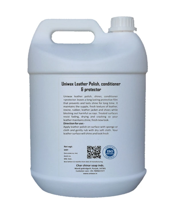 uniwax leather polish / leather conditioner natural color - 5kg
