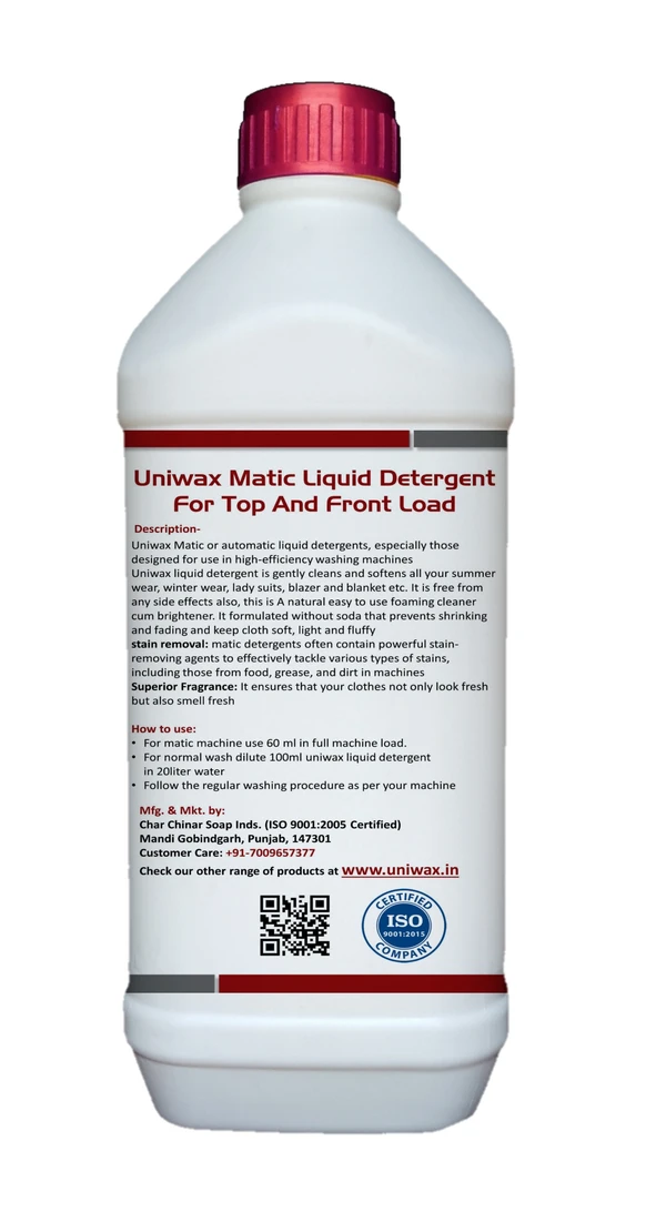 Matic Top and front Load Premium Liquid Detergent - 1 liter