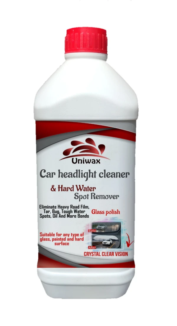 uniwax headlight cleaning spray / headlight restore for Cloudy, Dull, Yellowed headlights - 1liter