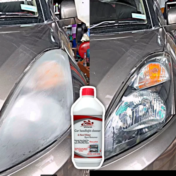 uniwax headlight cleaning spray / headlight restore for Cloudy, Dull, Yellowed headlights - 1liter