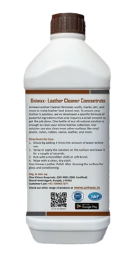 uniwax leather cleaner and leather polish - 1-1 kg each