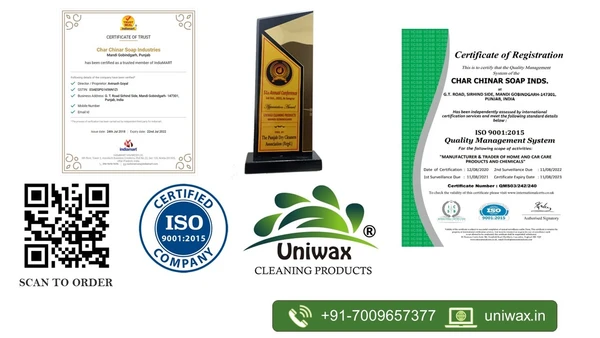 uniwax Cloth dry cleaning chemical / fabric wash for suite, saree, woolen, blazer, coat etc - 1kg