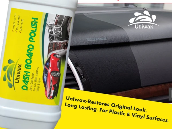 uniwax car interior polish for Cars & Bikes, Restores Original Look, Long Lasting, For Plastic & Vinyl Surfaces, dashboard - 5kg