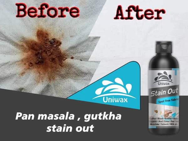 uniwax Stain out for tea coffee, pan masala, colour, black spot, food stain remover for cloth - 1 kg