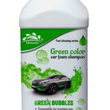 Uniwax color green foam wash with wax car shampoo foam - 1kg, green