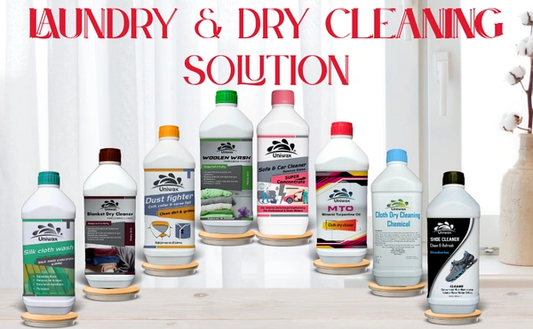 Uniwax Laundry and Dry Clean Solution Combo - 8 kg (Each Bottle 1 KG)