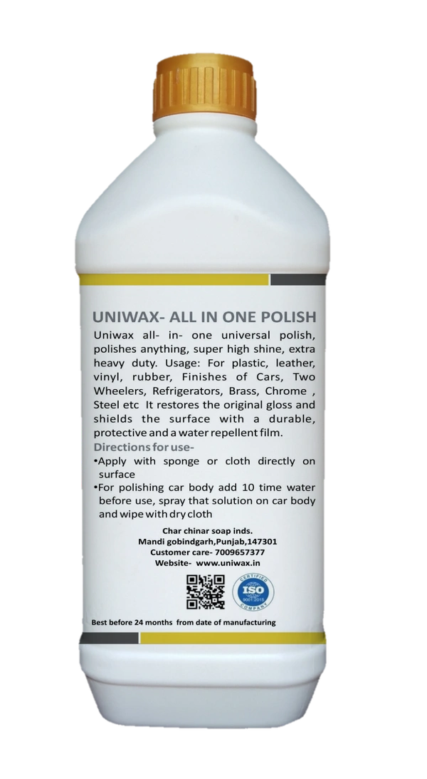 uniwax all in one cleaner and all in one polish - 1-1 kg each