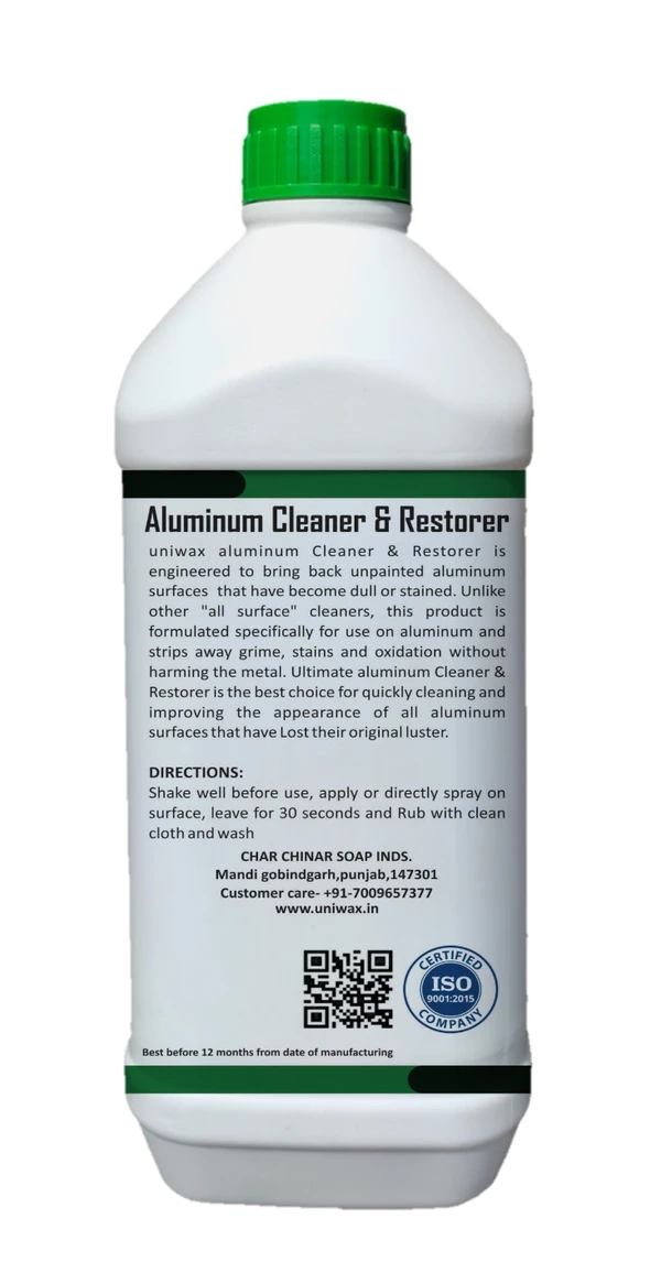 UNIWAX Aluminium Cleaner and Brightener | Remove Oxidation, Dust, Cement and Heavy Dust Particles | Clean & Restore - 1kg