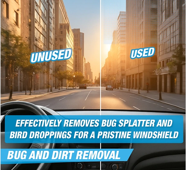 Uniwax All-Season Windshield Washer Fluid Concentrated Cleaner for Cars, Removes Dirt & Bugs - 1kg