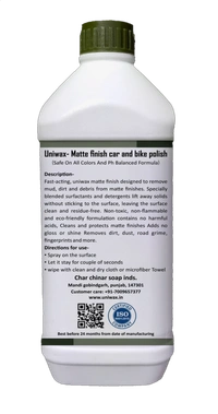 uniwax matte bike shampoo and polish combo  - 1-1kg each