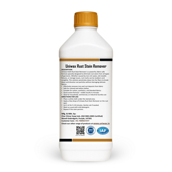 uniwax Cloth rust stain remover - 1 Kg