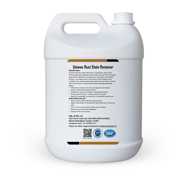 Uniwax Cloth Rust Stain Remover  - 5 kg