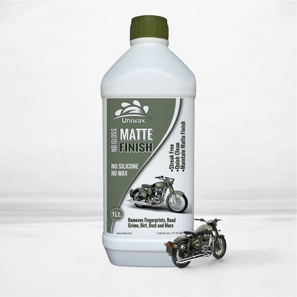 UniWax Matte Paint Automotive Polish – Non-Glossy Finish Protector for Cars & Bikes – UV & Dust Resistant Formula - 1kg