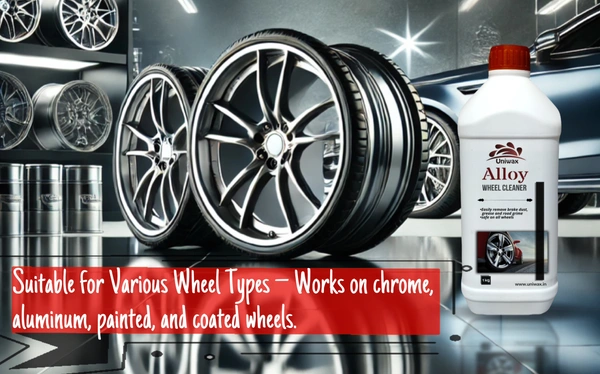 Uniwax Alloy Wheel Cleaner – Powerful Brake Dust & Grime Remover | Safe for All Wheels | Fast-Acting Spray for Deep Cleaning & Shine - 5kg