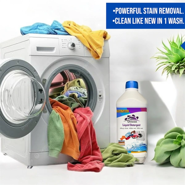 Uniwax Premium Liquid Detergent concentrated – Tough on Stains, Gentle on Clothes – Eco-Friendly, Long-Lasting Freshness - 5kg