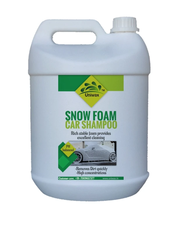 uniwax -snow foam shampoo With Wax Thick Foam - 5kg, white