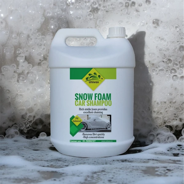 uniwax -snow foam shampoo With Wax Thick Foam - 5kg, white