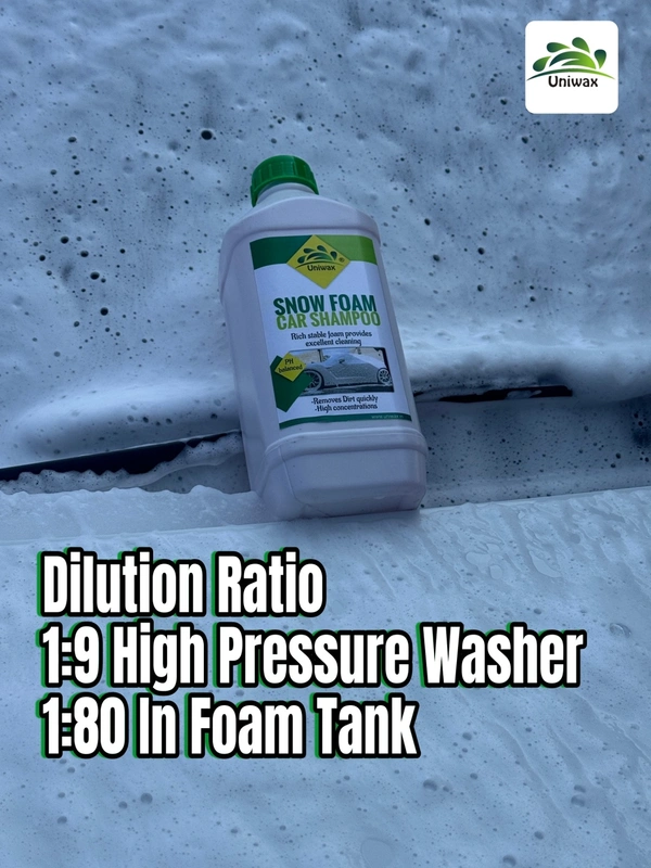 uniwax -snow foam shampoo With Wax Thick Foam - 20 liter, white