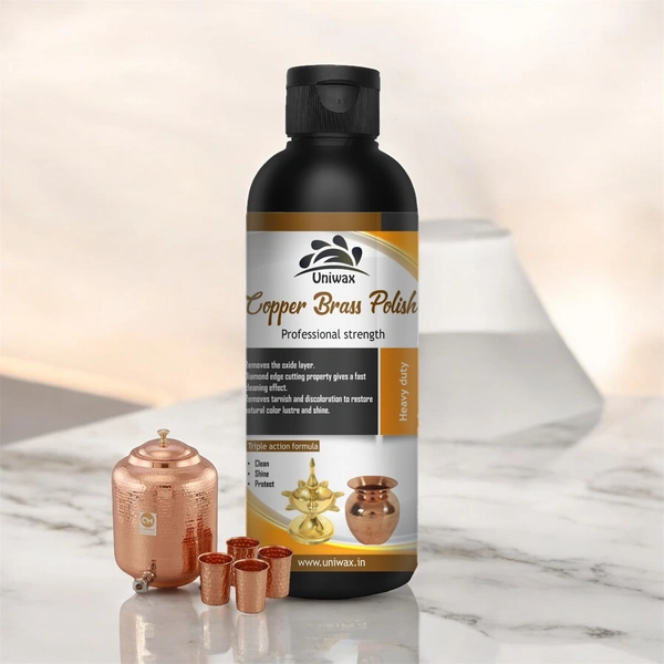 uniwax copper brass Uniwax Copper & Brass Cleaner – Instantly Removes Tarnish & Restores Shine – Gentle & Effective Metal Polish - 5kg