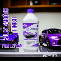 Uniwax color foam wash with wax colour foam car wash shampoo - 1kg, Purple