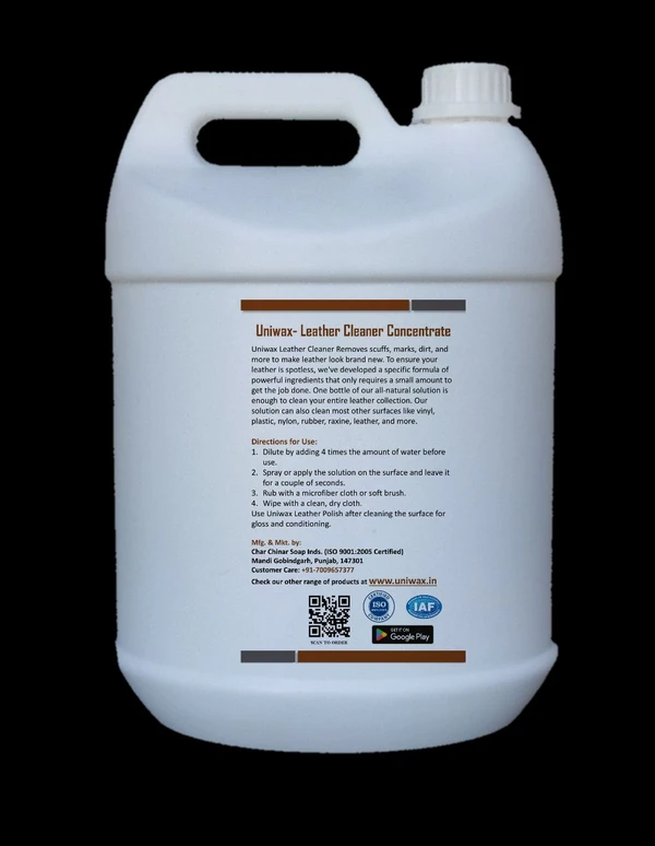 leather cleaner concentrate Leather stain remover - 5kg