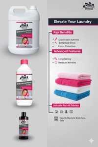 Silicone fabric softener / smooth and shiny fabric finish / long-lasting softness, Reduces ironing effort - 5 KG