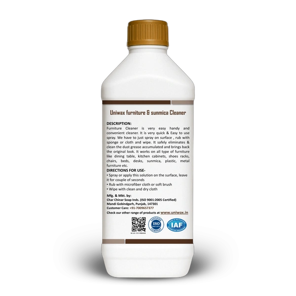 Uniwax- U14 Sunmica and Furniture Cleaner| Furniture Cleaner Liquid Spray - 1 kg