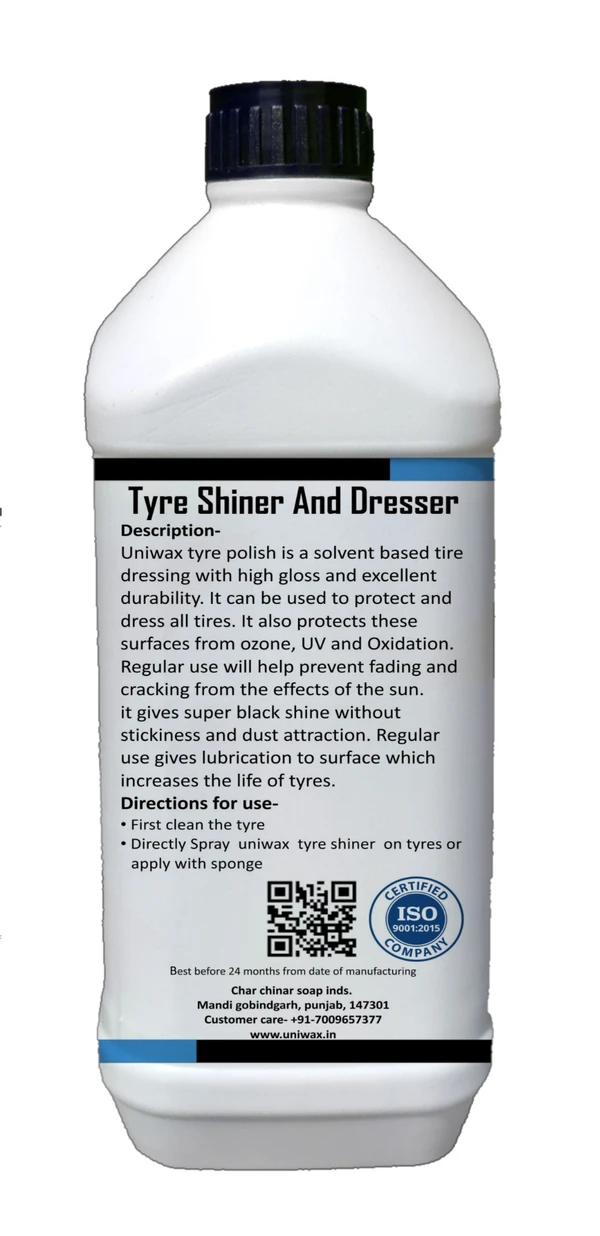 Uniwax tyre polish / tyre dresser / tire shiner - liquid