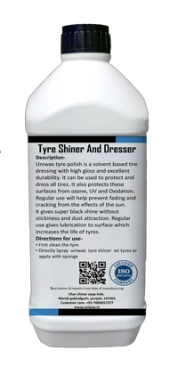 UniWax Tyre Polish – Long-Lasting Shine & Protection – Restores Faded Tires & Resists Dust - 1kg