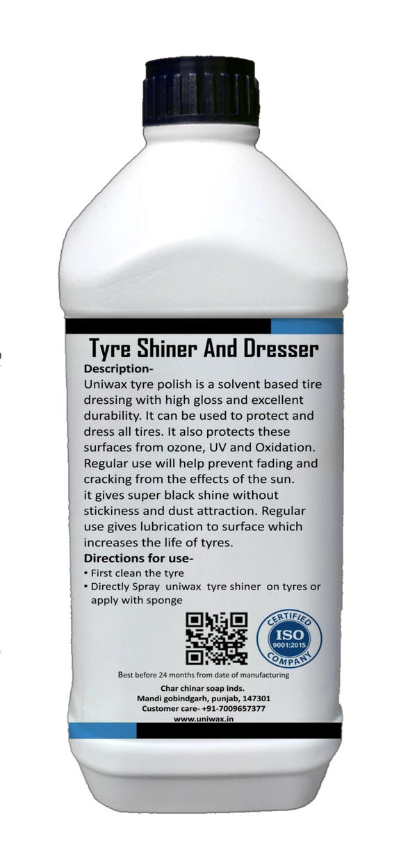 UniWax Tyre Polish – Long-Lasting Shine & Protection – Restores Faded Tires & Resists Dust - 1kg
