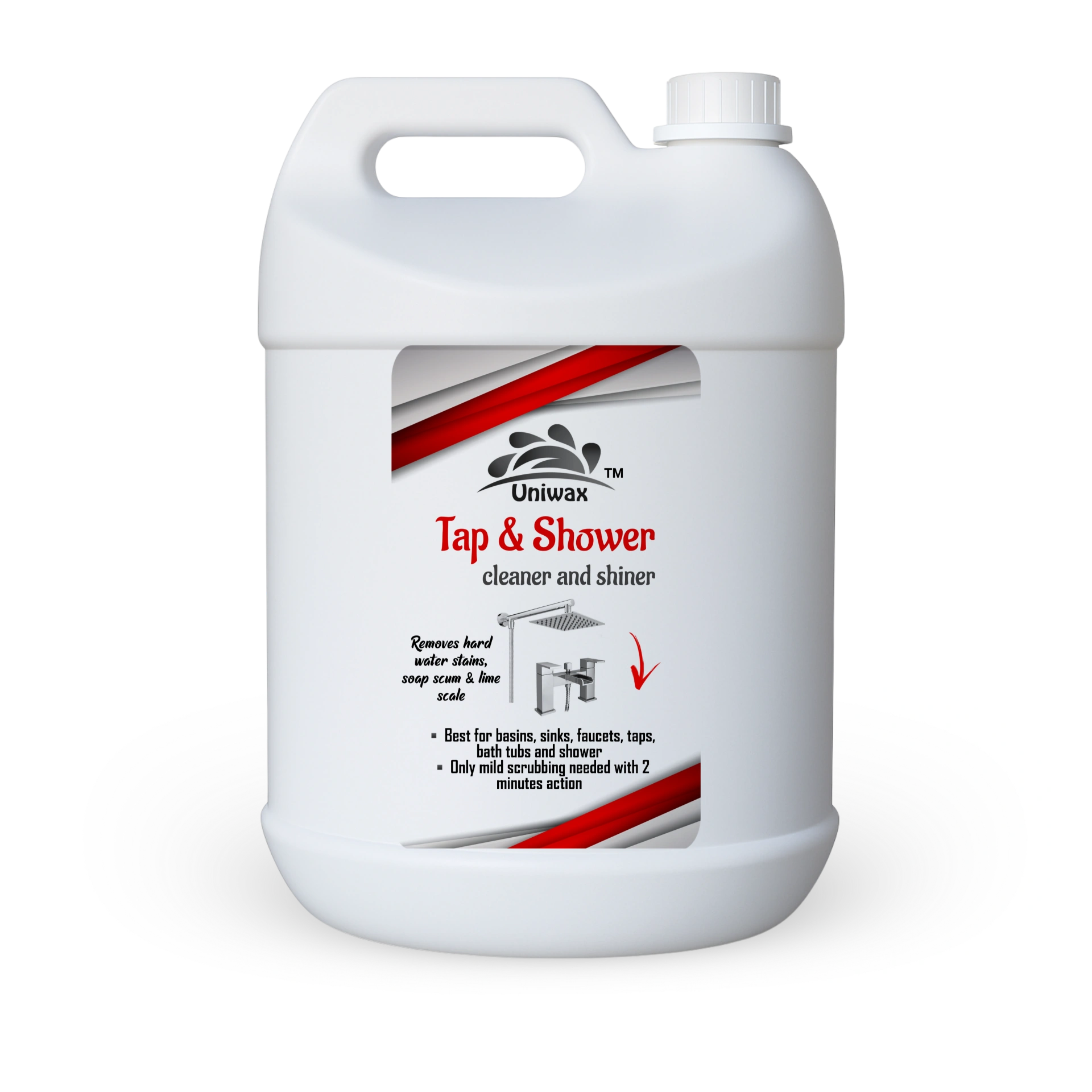 Tap & Shower Cleaner – Deep Cleaning Formula for Removes Limescale Stubborn Stains & Water Deposits - 5kg