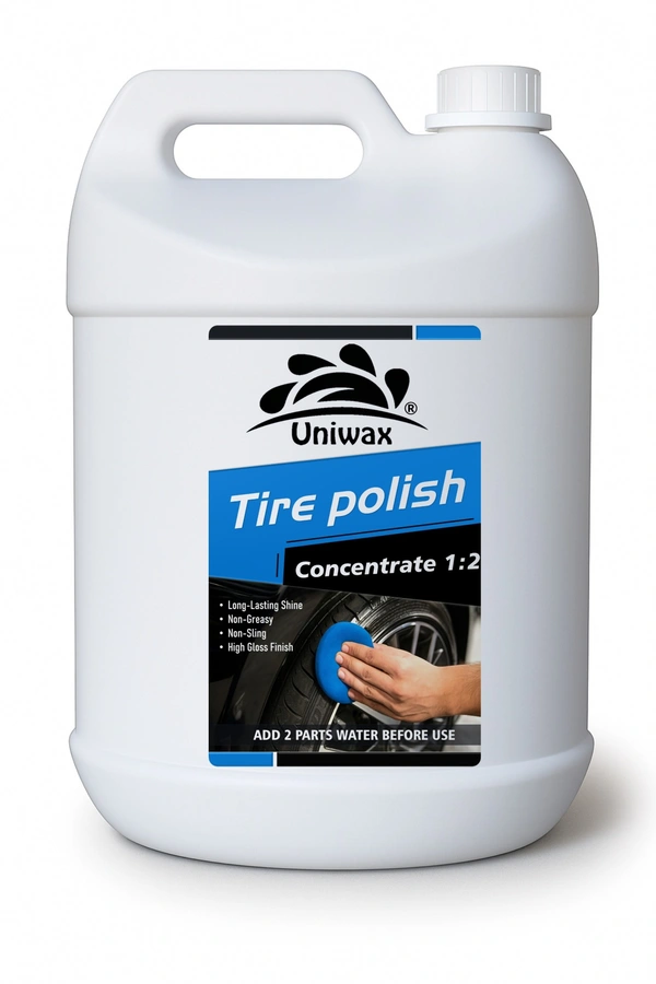 Uniwax-Tire Polish Concentrate / Add 2 Time Water-1 Liter Makes 3 Liter - 5 L