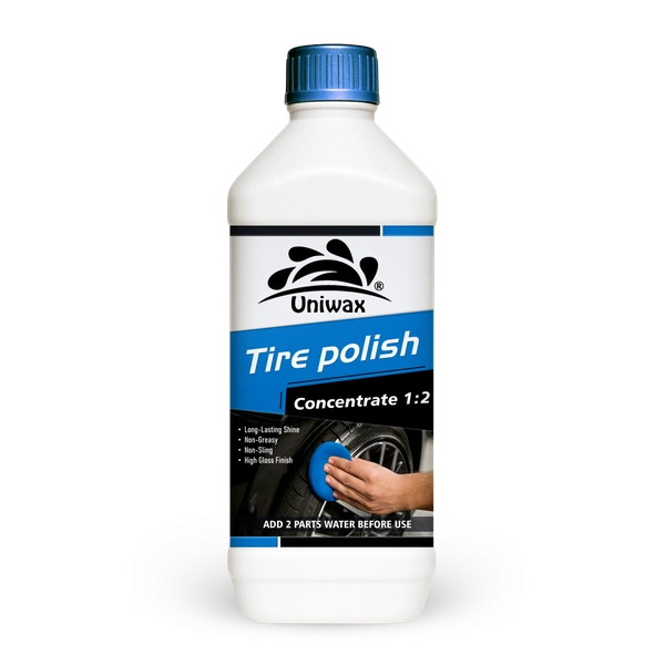 Uniwax Tyre Polish (1:2 Concentrate) – Deep Black Finish & Protection - 1 L