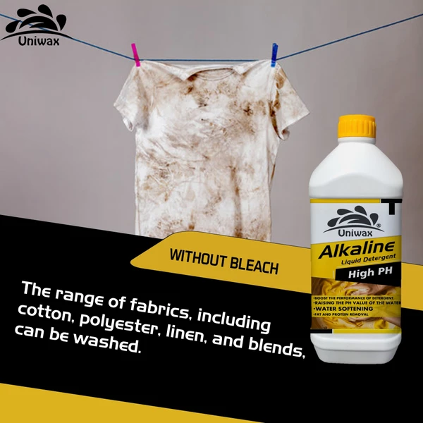 Alkaline liquid detergent- High PH stain remover, suitable for top load & front load washing machine. - 1 kg