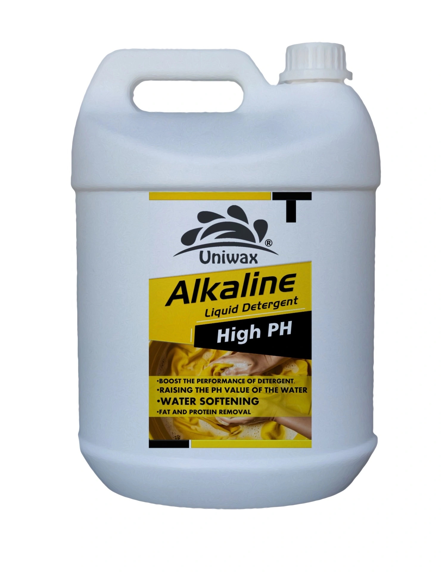 Alkaline liquid detergent- High PH stain remover, suitable for top load & front load washing machine. - 5 liter