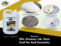 Black out- black stain remover  DAMBER, PAINT, OIL, GREASE, GUM, COSMETICS, INK, ETC. UL02 - 5 liter