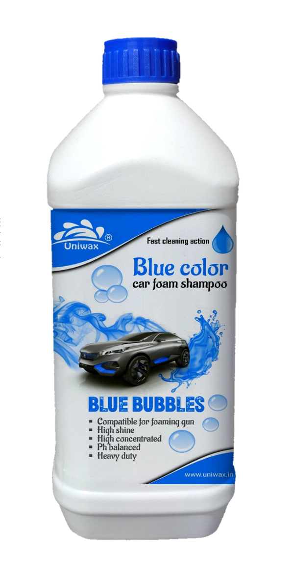 Uniwax Blue Foam Shampoo produces a thick, stable foam for superior cleaning. - 1kg
