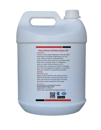 Uniwax Chimney and Kitchen Cleaner U12 remove tough grease, oil, and soot. - 5 liter