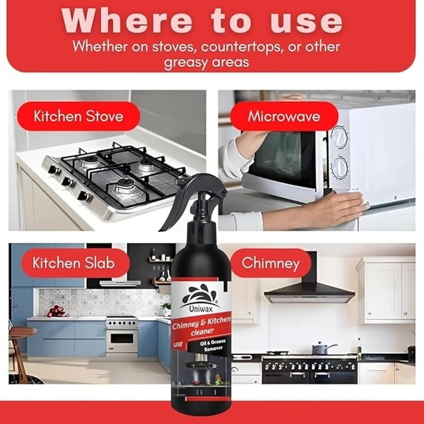 Uniwax Chimney and Kitchen Cleaner U12 remove tough grease, oil, and soot. - 5 liter