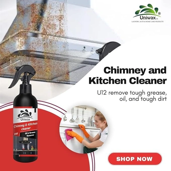 Uniwax Chimney and Kitchen Cleaner U12 remove tough grease, oil, and soot. - 5 liter